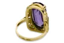 Vintage Schmuck Ring Alexandrit 14 Karat Gelbgold vrc038y
